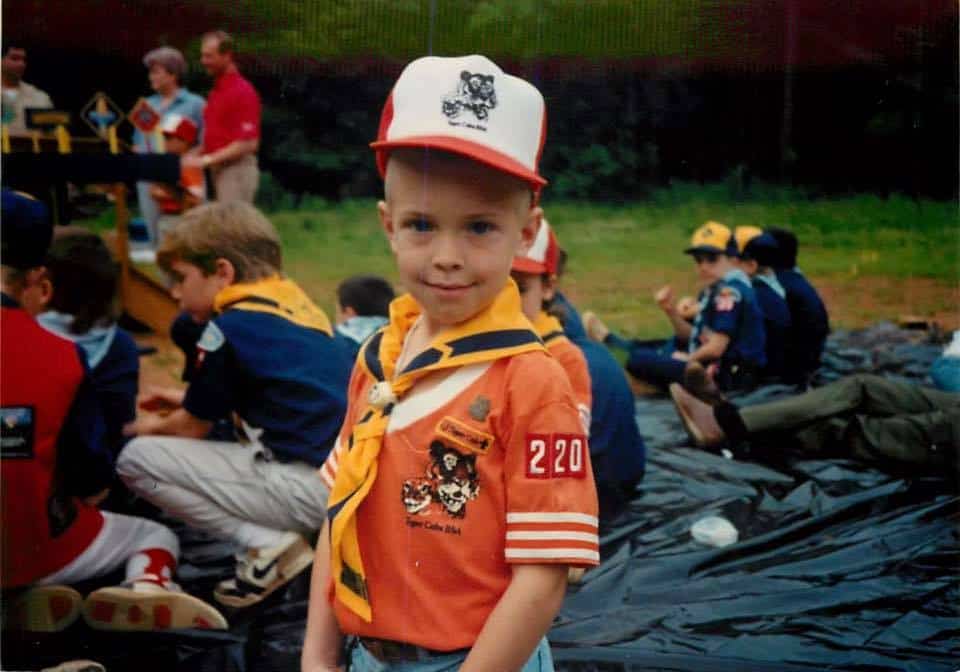 Nick Gray in the Boy Scouts
