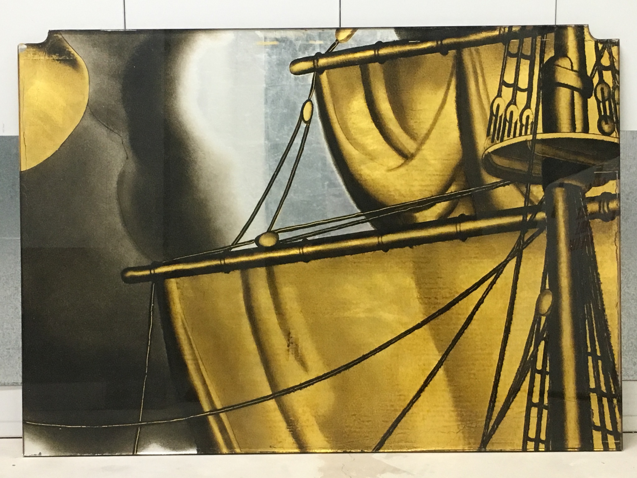 Ship flags from Normandie panels