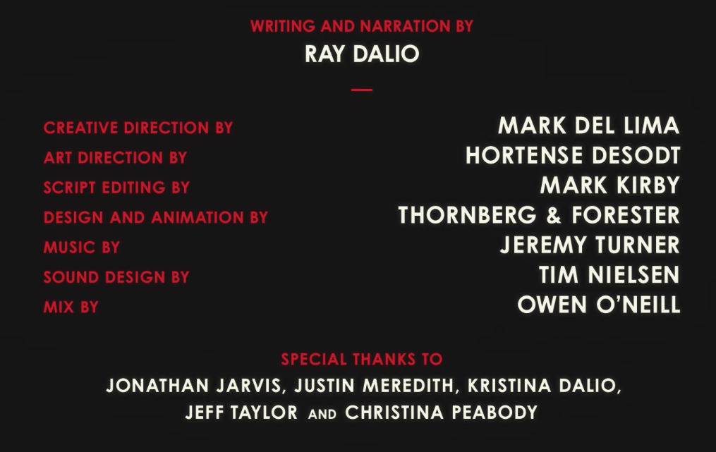 Writing and narration by Ray Dalio