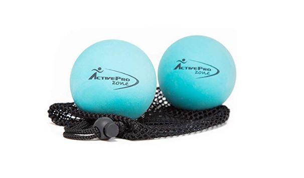 Blue balls in a bag for massage