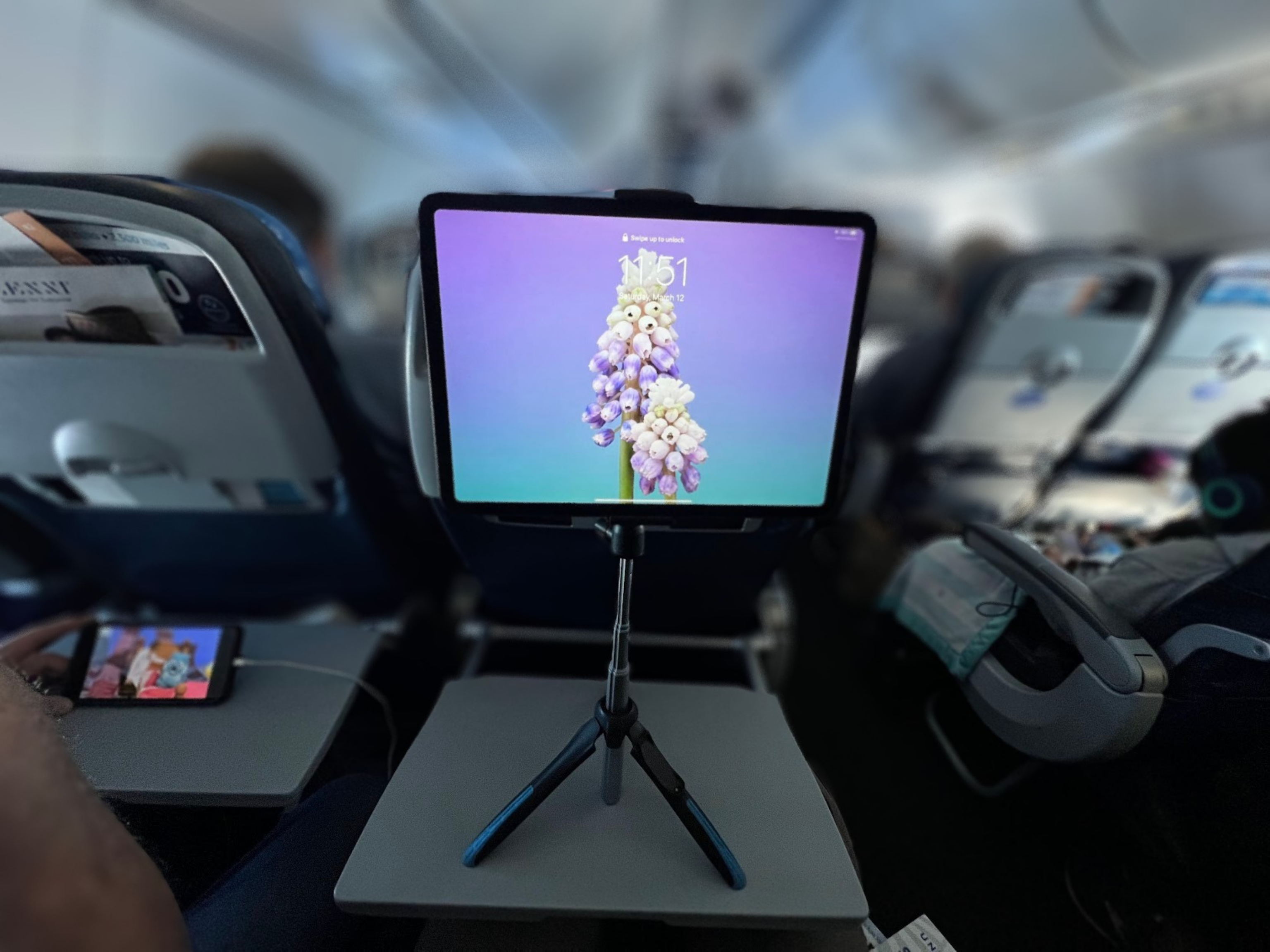 ipad on an ipad stand
