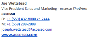 Joe Wettstead at Accesso
