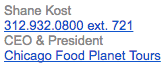 Shane Kost at Chicago Food Planet Tours signature