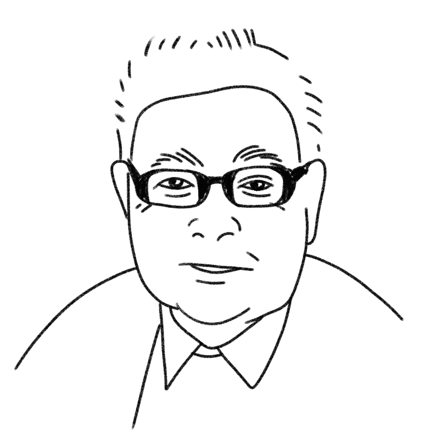 cartoon image of podiatrist doctor Dennis Shavelson