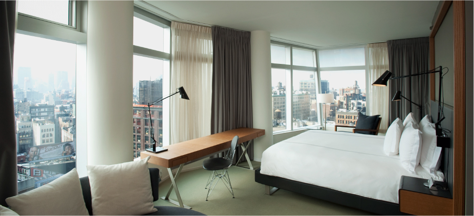 The Standard Hotel East Village was renovated to take advantage of sweeping urban vistas.