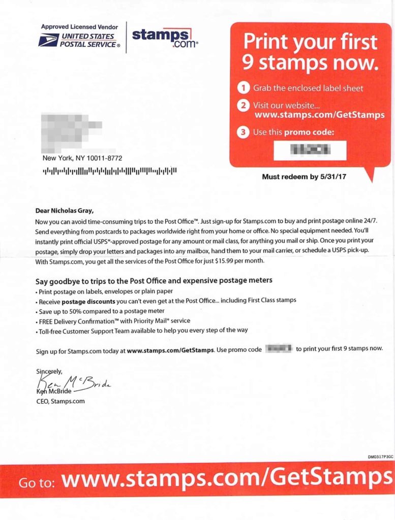 Letter has black text on white background