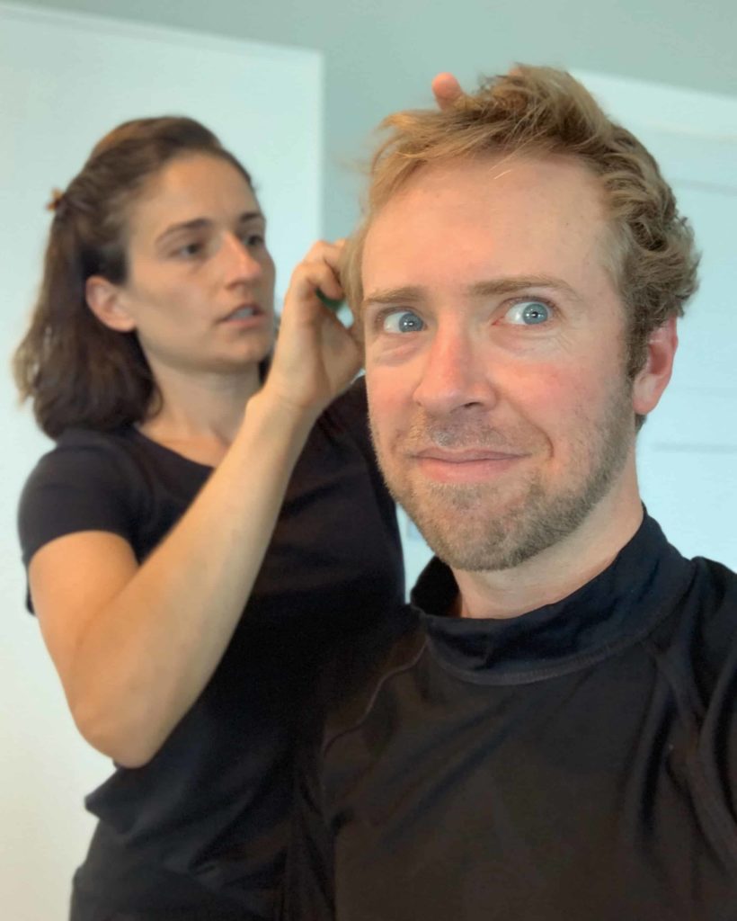 Quarantine haircut Nick Gray