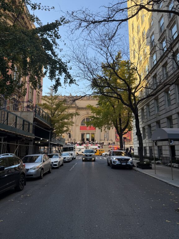 Street of NYC with cars