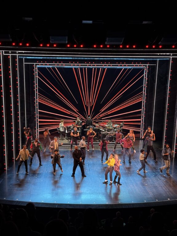 Dancers rehearsing on stage