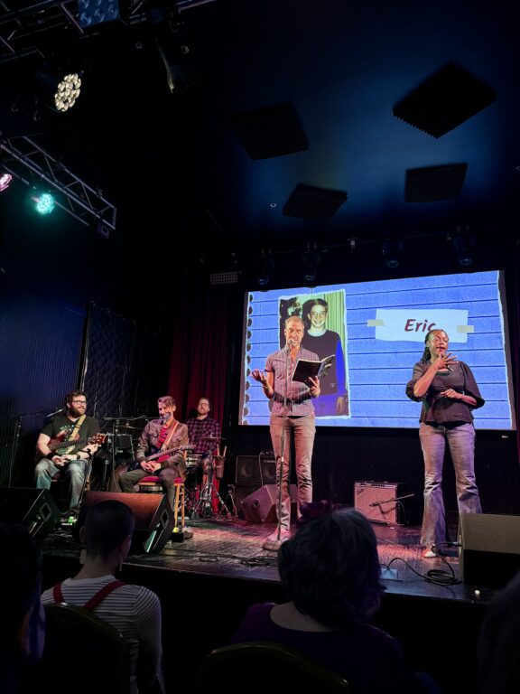 People performing on stage