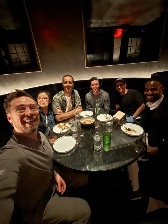 People having dinner