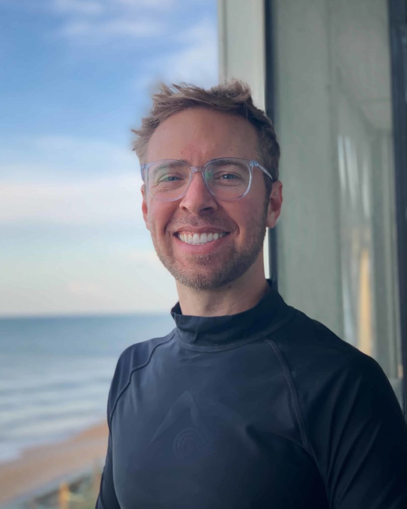 Nick Gray smiling after quarantine haircut