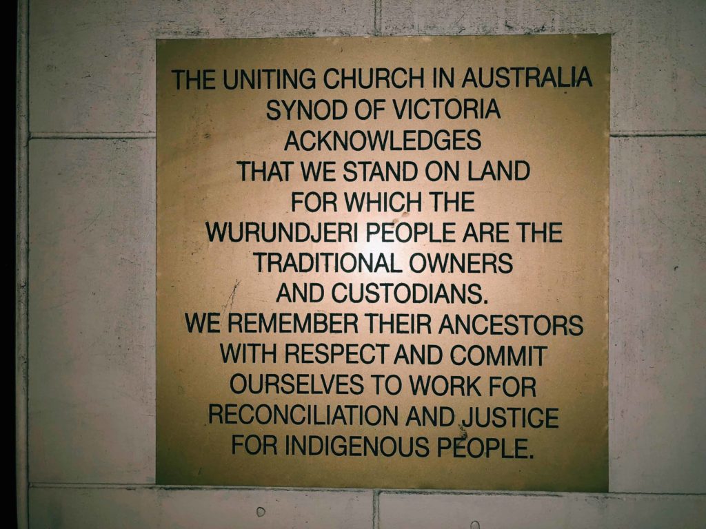 We stand on land for which the people are the traditional owners and custodians