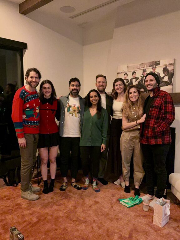 people standing and smiling