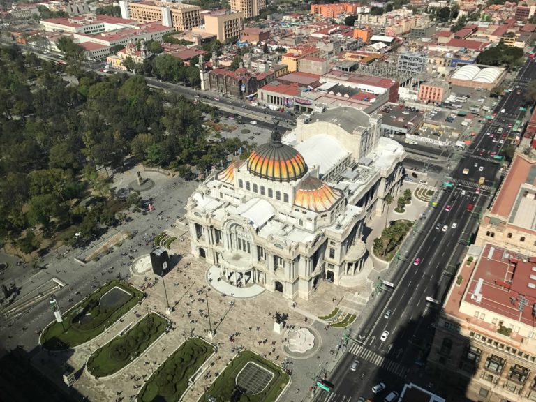 Mexico City aerial view