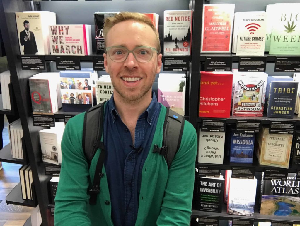Nick Gray at the new Amazon Books Store in NYC