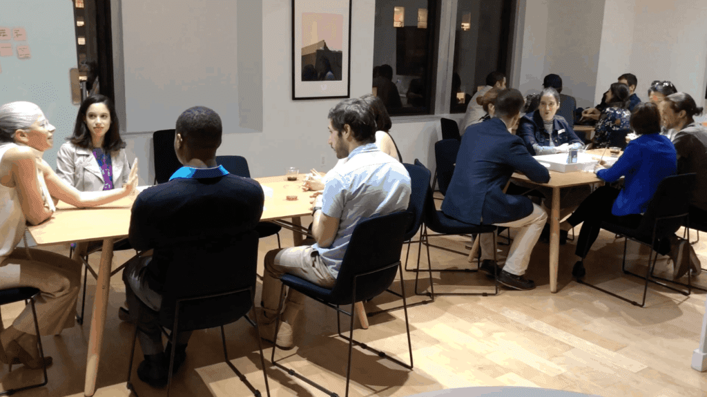 Young Patrons conference tables