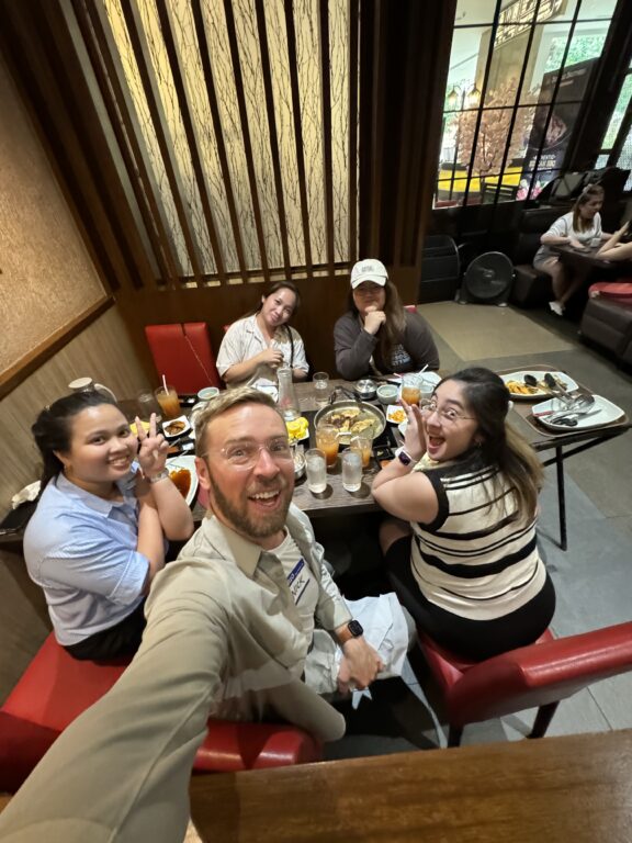 Lunch with teammates