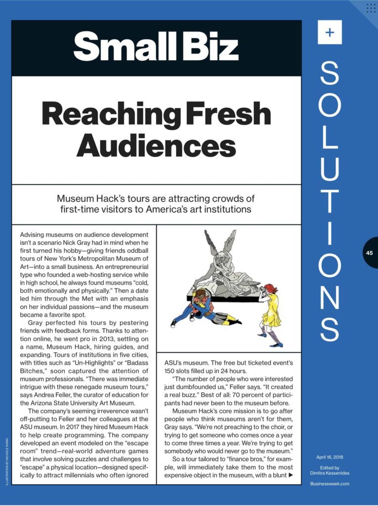 Reaching Fresh Audiences - Bloomberg Businessweek feat. Museum Hack - page 1