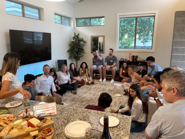 Discussions at the party