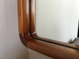 Mirror trim is wood