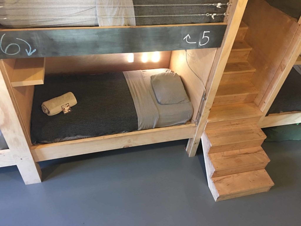 Podshare bed, single pod looking down