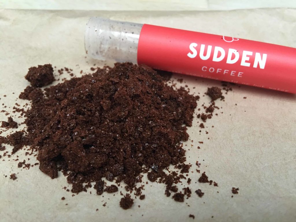 No flash, showing the coffee crystals from Sudden