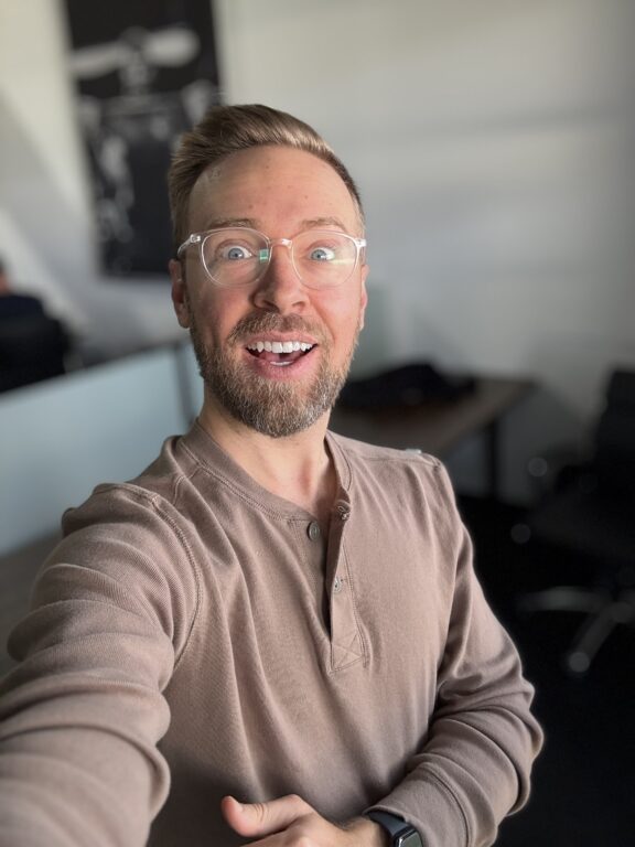 man smiling