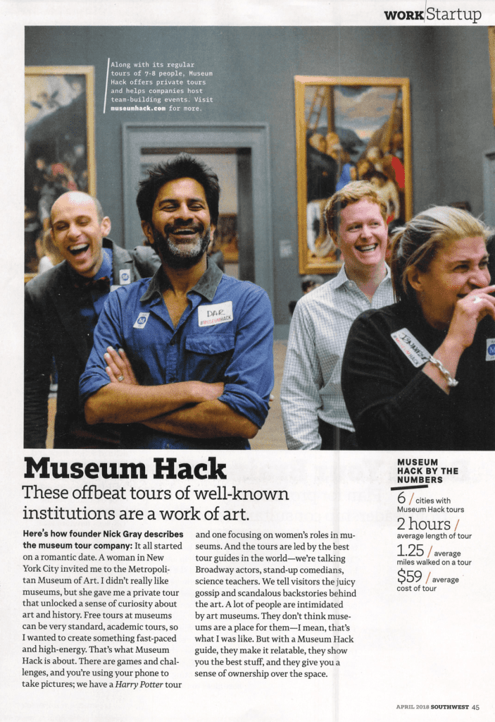 Museum Hack in Southwest Airlines