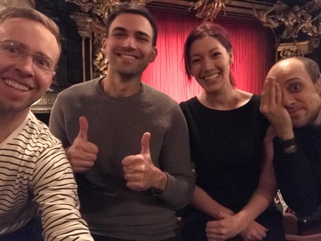 Four people selfie