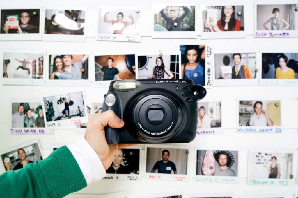 Nick's friends photo wall