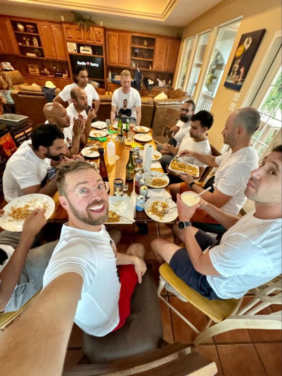 Dinner with the boys