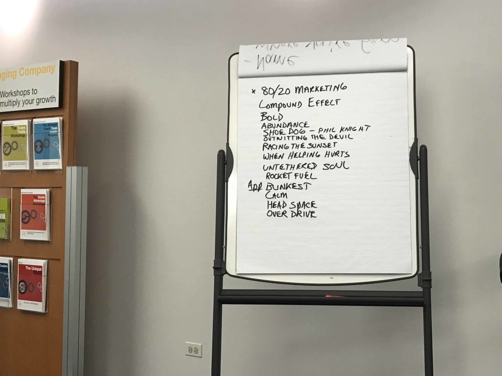 Strategic coach workshop - books we read and apps we use
