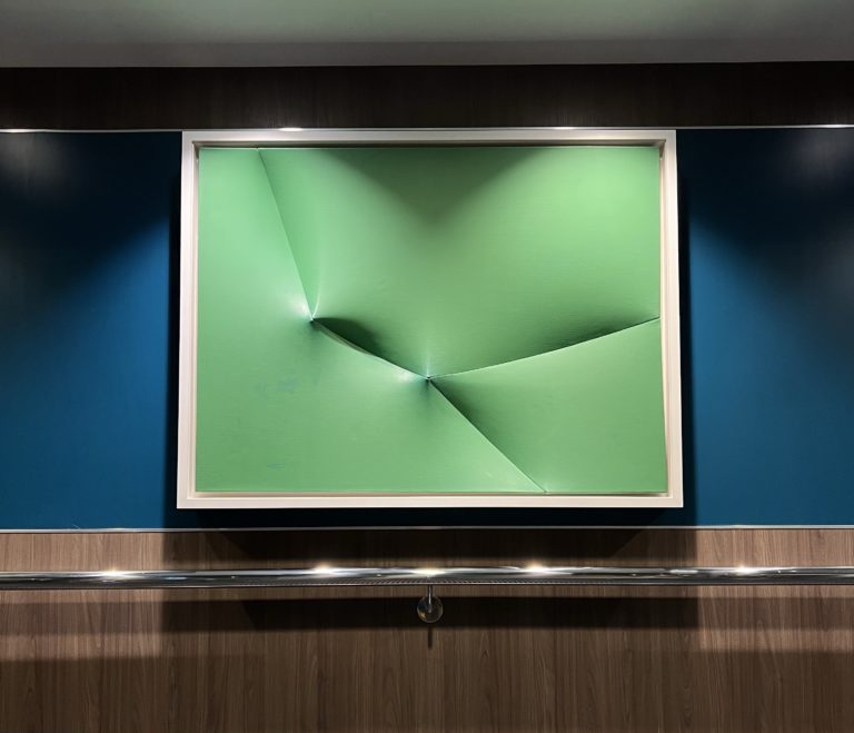 Pointing Out Broken Green by Jan Maarten Voskil (1964, Dutch - acrylic on linen)