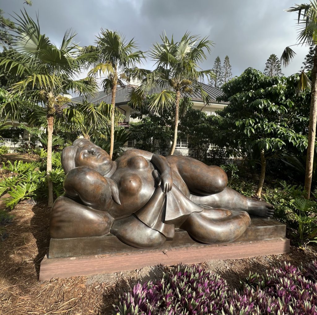 photo of Reclining Woman by Fernando Botero in Lanai Hawaii