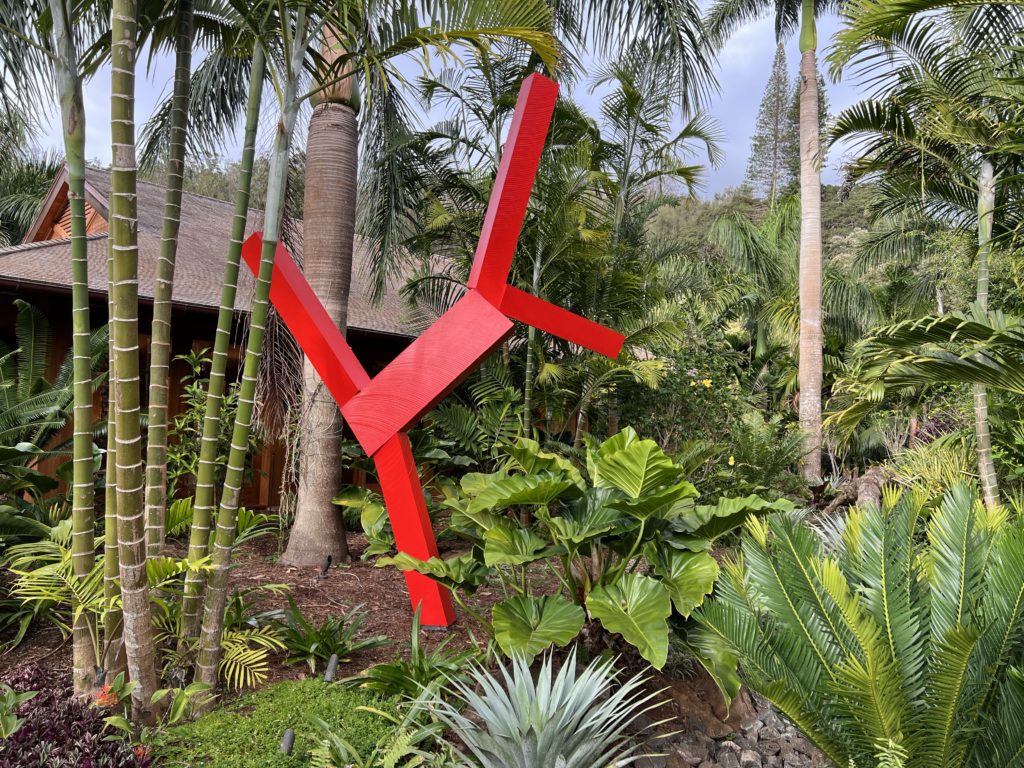 phptp of Untitled by Joel Shapiro in Lanai Hawaii