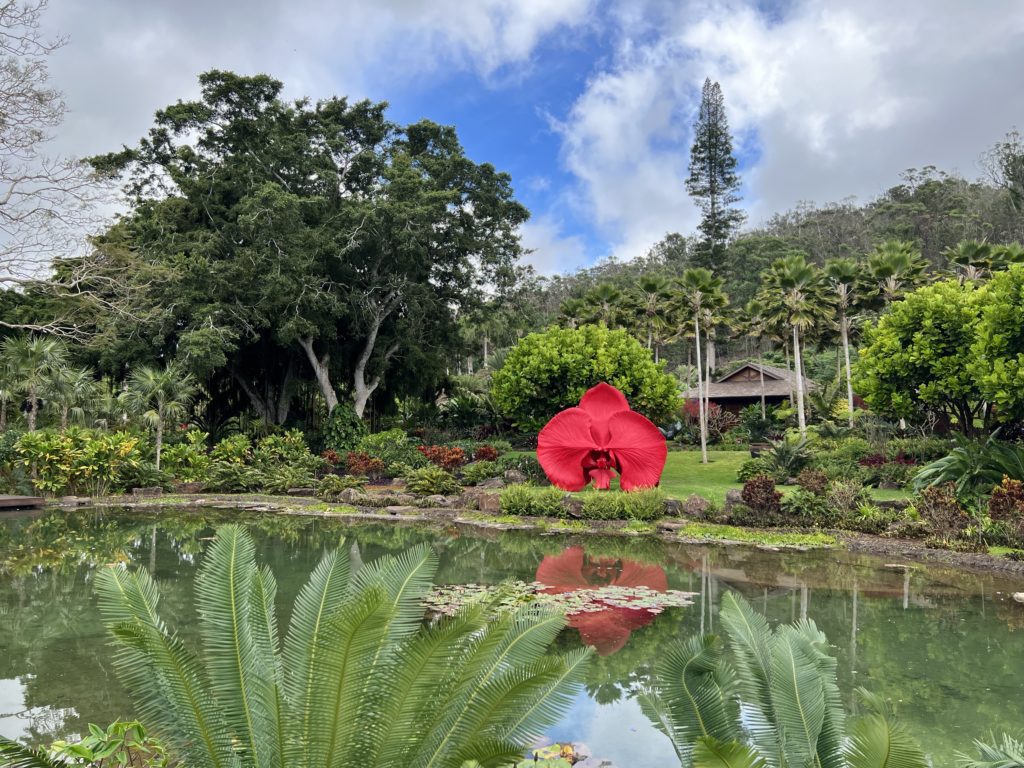 wider photograph of Burning Desire by Marc Quinn in Lanai Hawaii