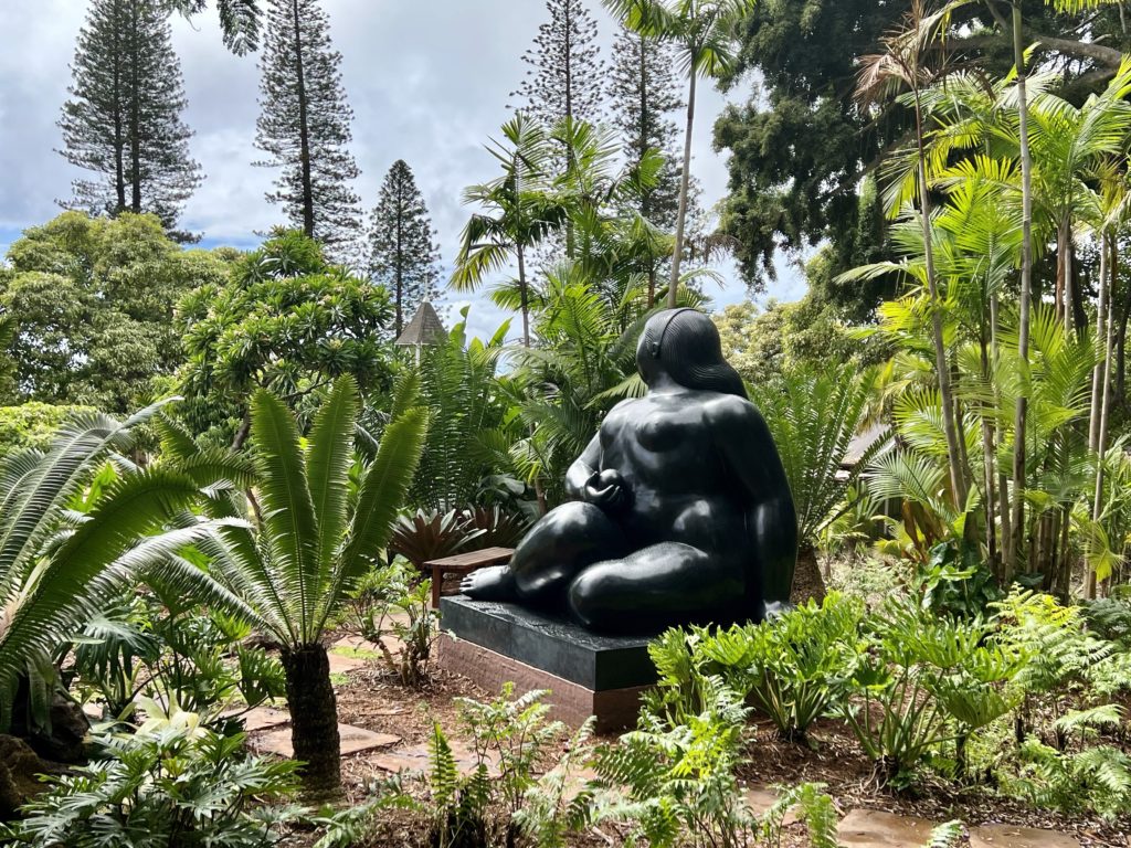 photo of Donna Seduta by Fernando Botero in Lanai Hawaii