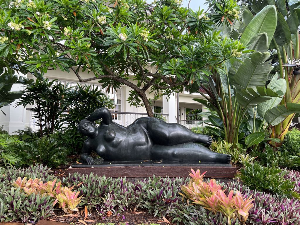 photo of Reclining Woman by Fernando Botero in Lanai Hawaii