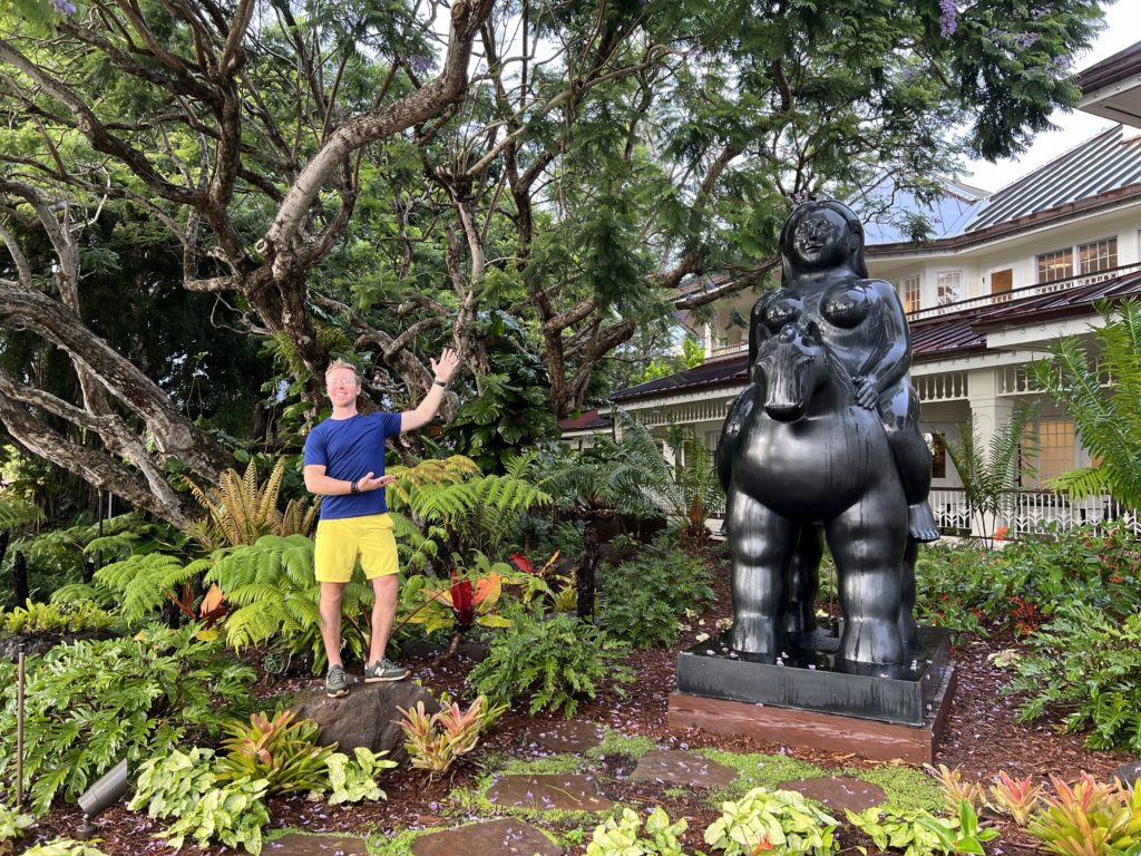 photo of Woman on Horse by Fernando Botero in Lanai Hawaii