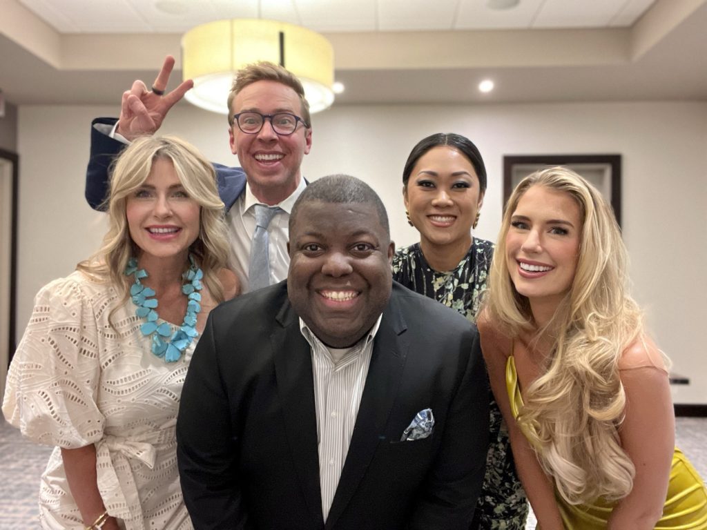 five beauty pageant judges