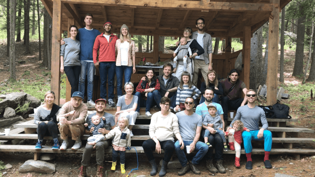 group of people at Beaver Brook