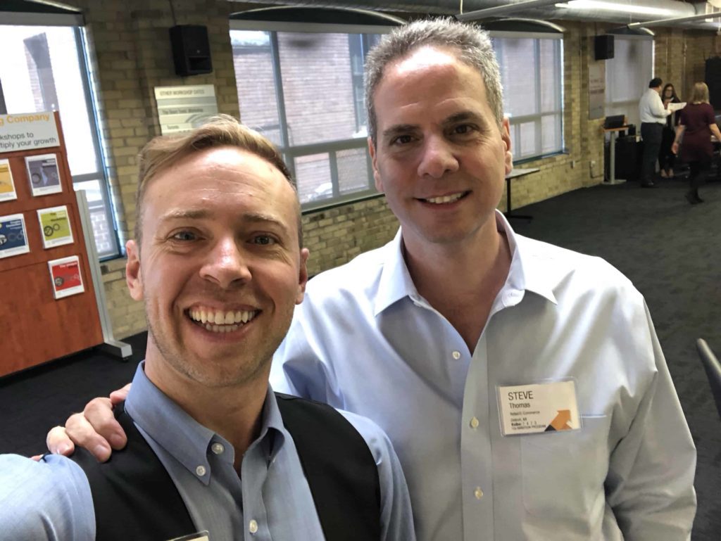 Me and Steve, two clients of Strategic Coach 10X program