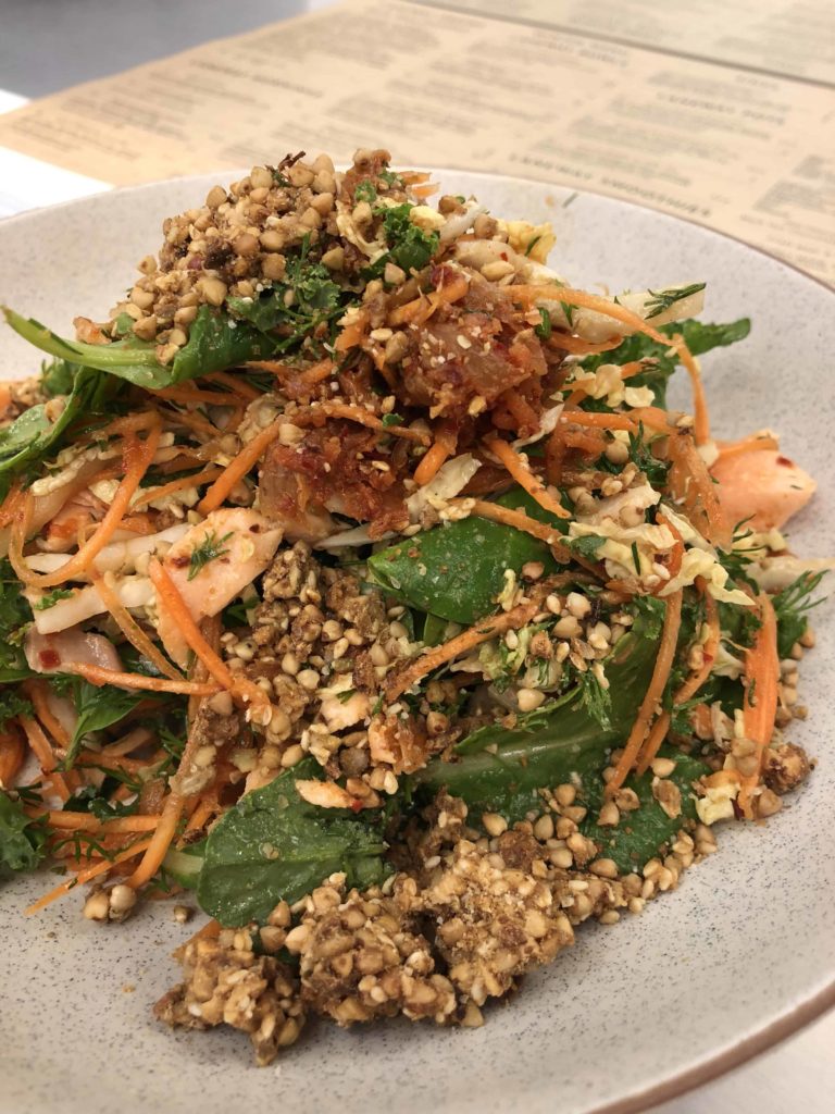 The green papaya salad with pork from Chin Chin