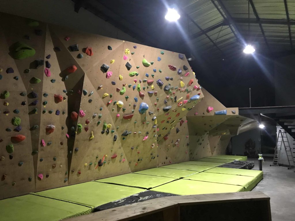 climbing wall in bali