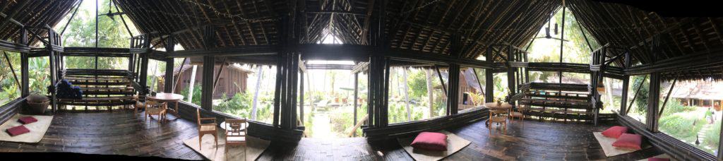 Interior views of Bambu Indah near Ubud
