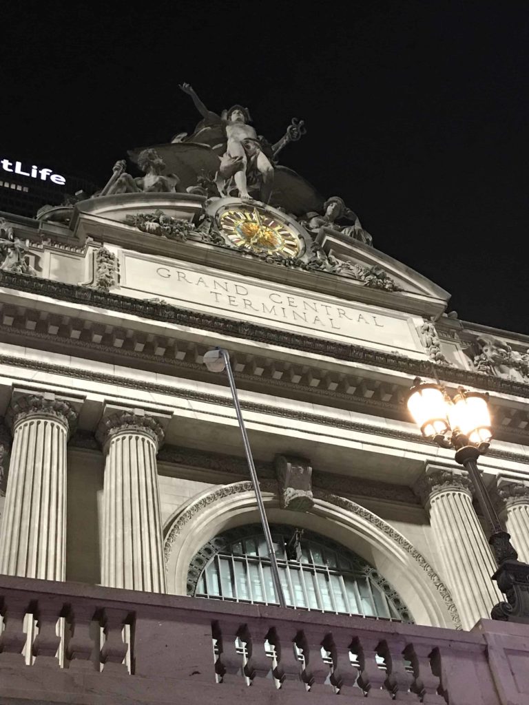 Outside of Grand Central Terminal in NYC