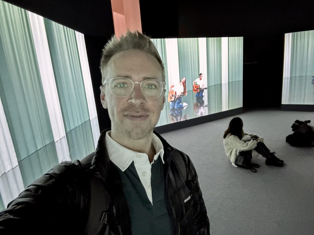 A selfie inside the No Tomorrow show in 2022