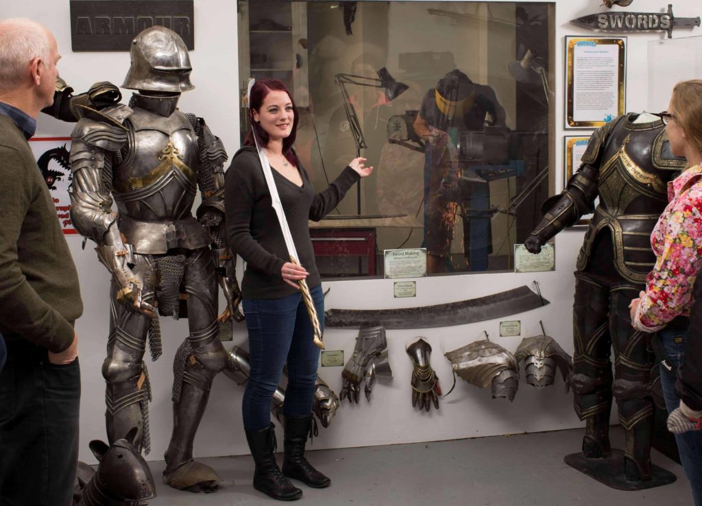 Into the armory at Weta Workshop (press photo)