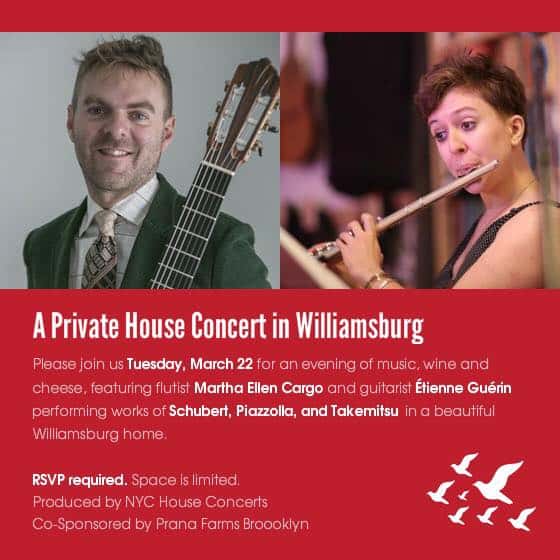A Private House Concert in Williamsburg: Schubert Flute Concerto